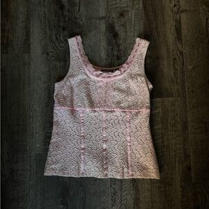 OTTO Pink Lace Tank Top